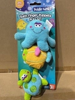 Bath Finger Puppets Playset